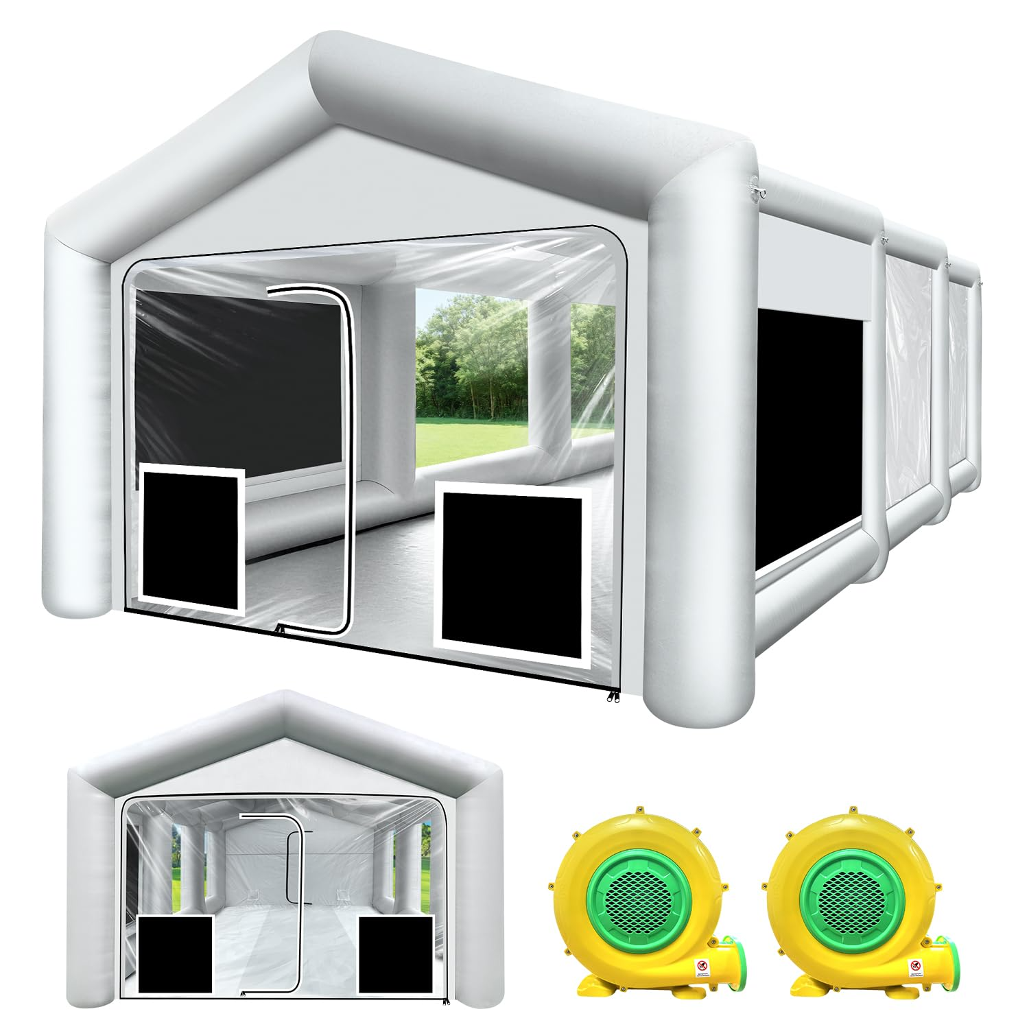 Fast air shipping  26x14x10Ft  - Inflatable Paint Booth 评论和价格